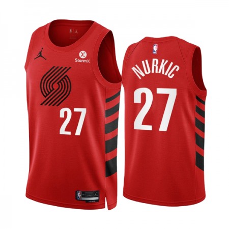 Dres Portland Trail Blazers Jusuf Nurkic 27 2022-23 Statement Edition Crvena Swingman